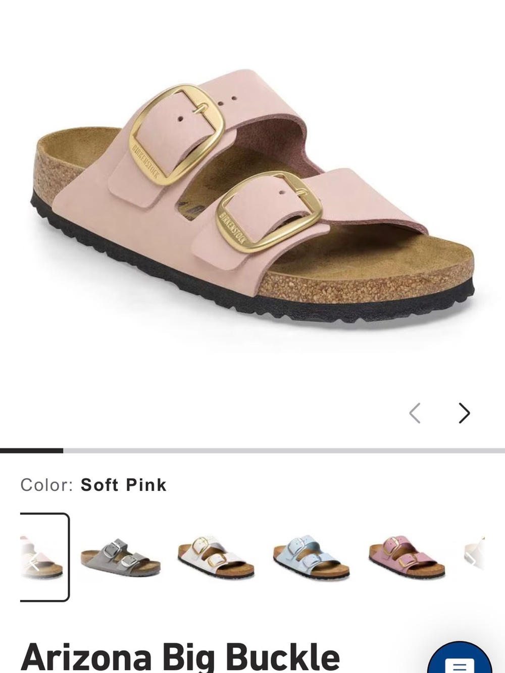 👡🌸Birkenstock Kids Arizona Sandal — Soft Pink with Gold Buckles